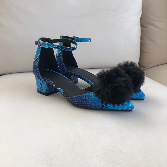 ASOS blue pointed heels - Picture 8 of 9